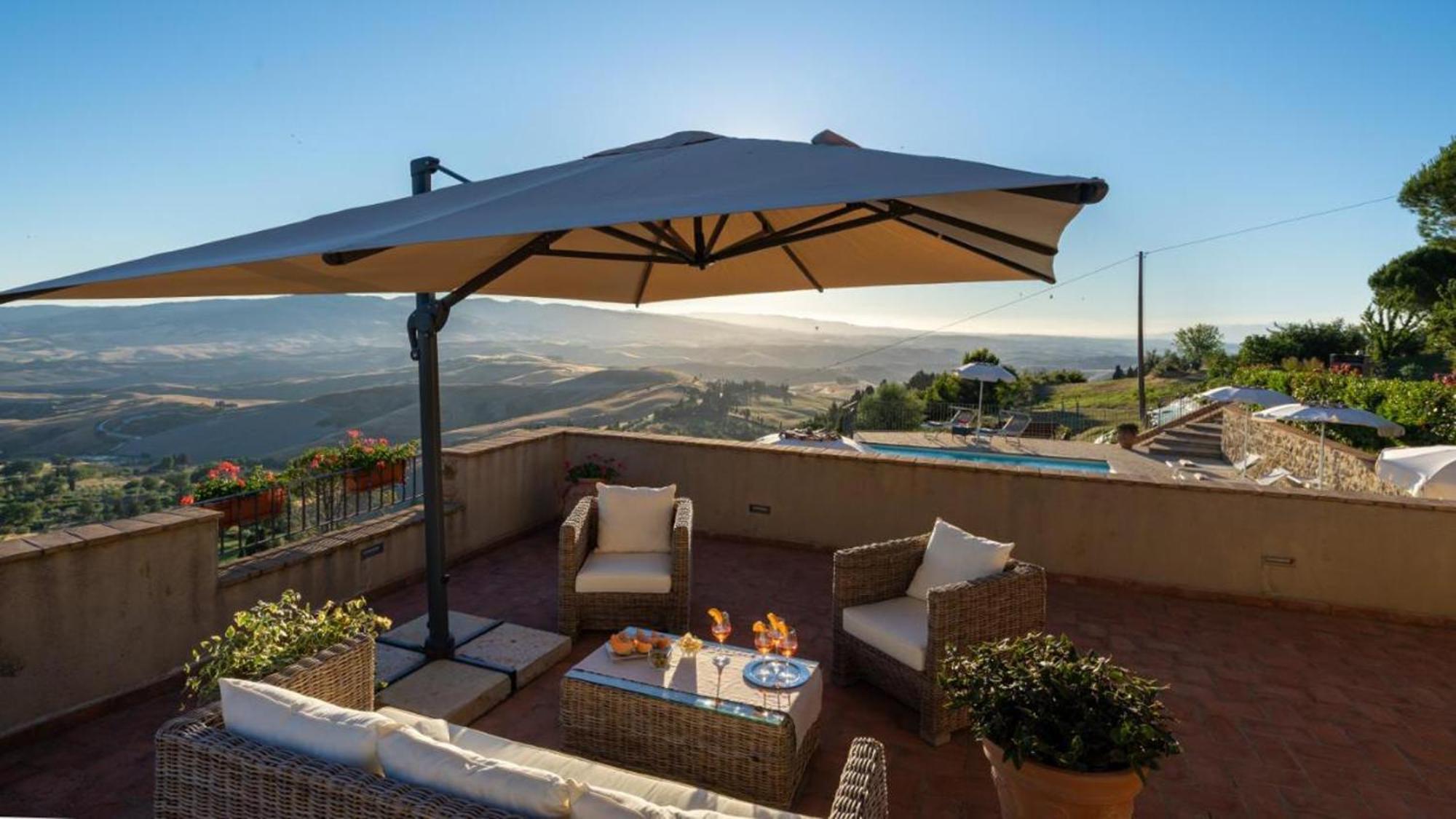 Casale Con Vista Colline Lejlighed Volterra Eksteriør billede